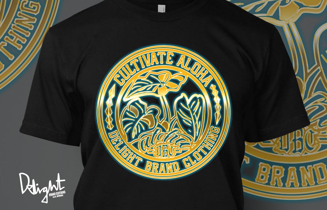 Cultivate Aloha - DBC (Black/Gold Bevel T-shirt)