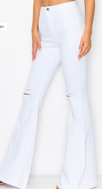 Image 2 of White Ripped Jeans
