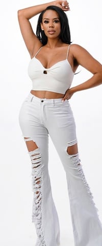 Image 3 of White Ripped Jeans
