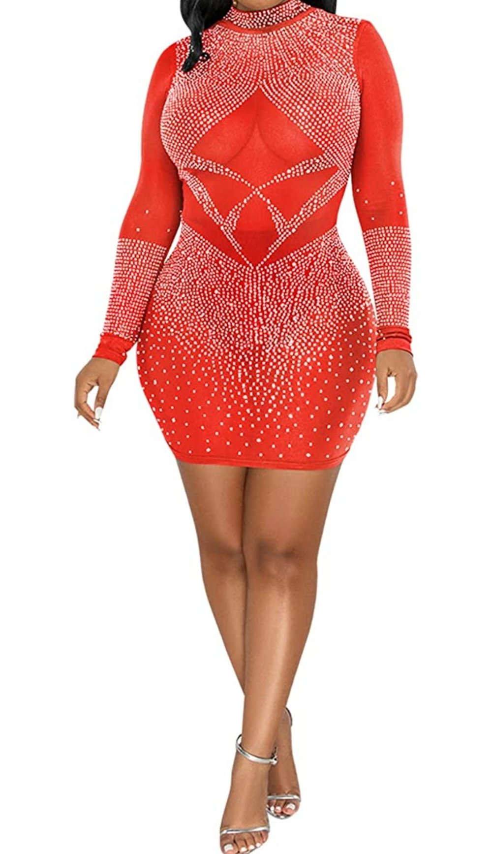 Image of Large Red Bling Dress