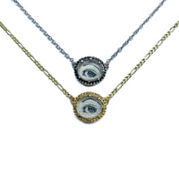 Image 2 of FINAL SALE: Lover's Eye necklace in sterling silver or 10k gold (limited edition)