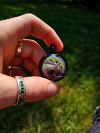 Image 2 of Bonsai pendant backed & baled with galaxy 