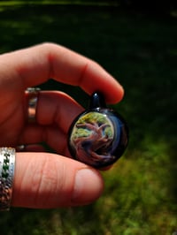 Image 3 of Bonsai pendant backed & baled with galaxy 