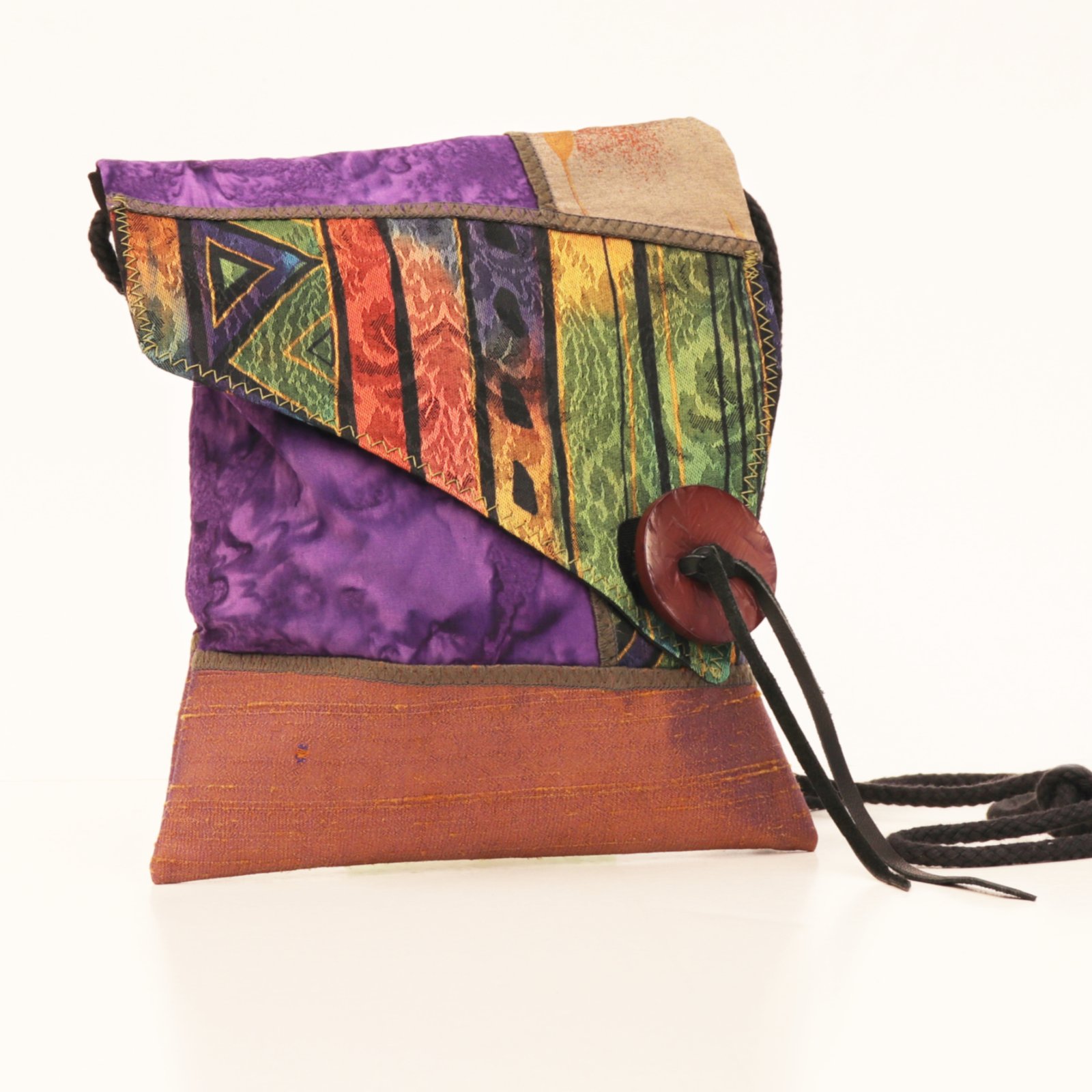 Purple Leather Handbag - Buy Purple Leather Handbag online in India