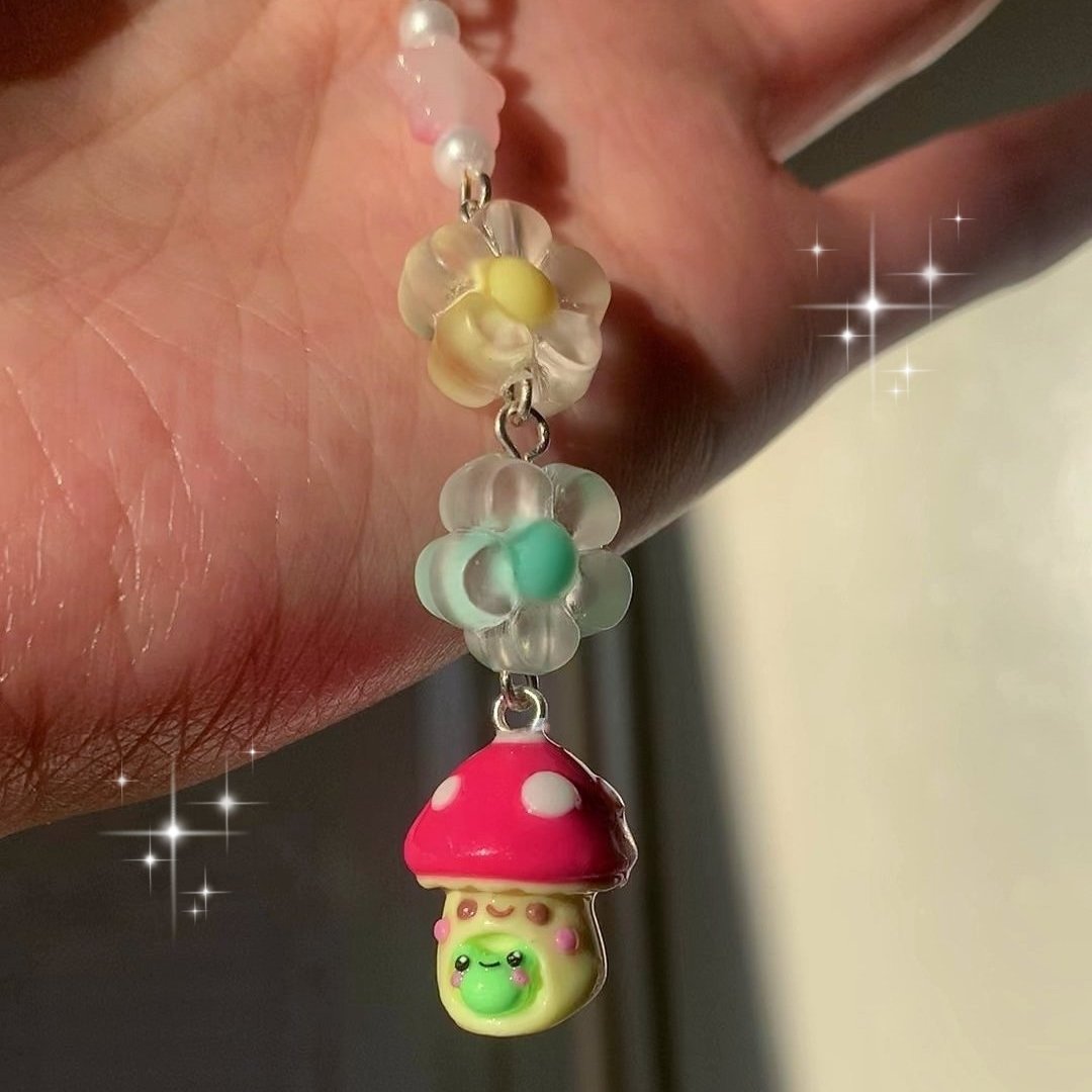 Mushroom Ver. 3 Cell Phone Charm/Zipper Pull