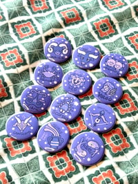 zodiac sign 1.5" buttons