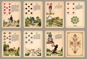 Image of Daveluy Lenormand c.1860 & Geûens-Willaert Lenormand c. 1903