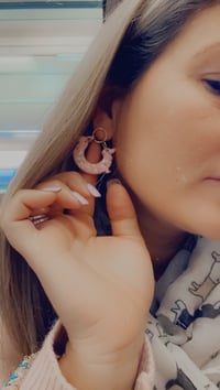 Image 2 of Dachie clay earrings