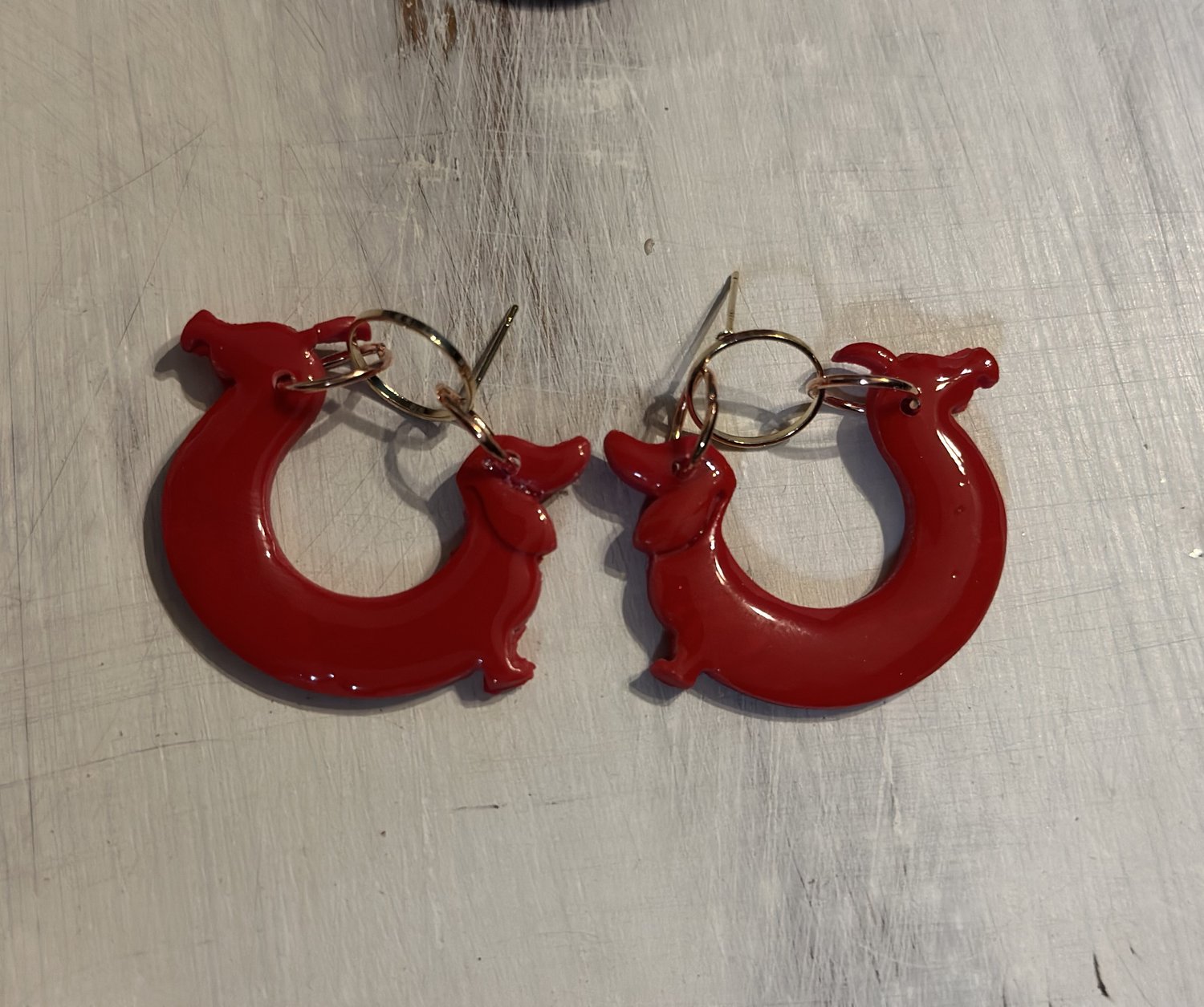 Image of Dachie clay earrings