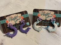 Image 4 of Dachie clay earrings