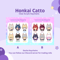 [PRE-ORDER] Honkai Catto Keychains Gacha