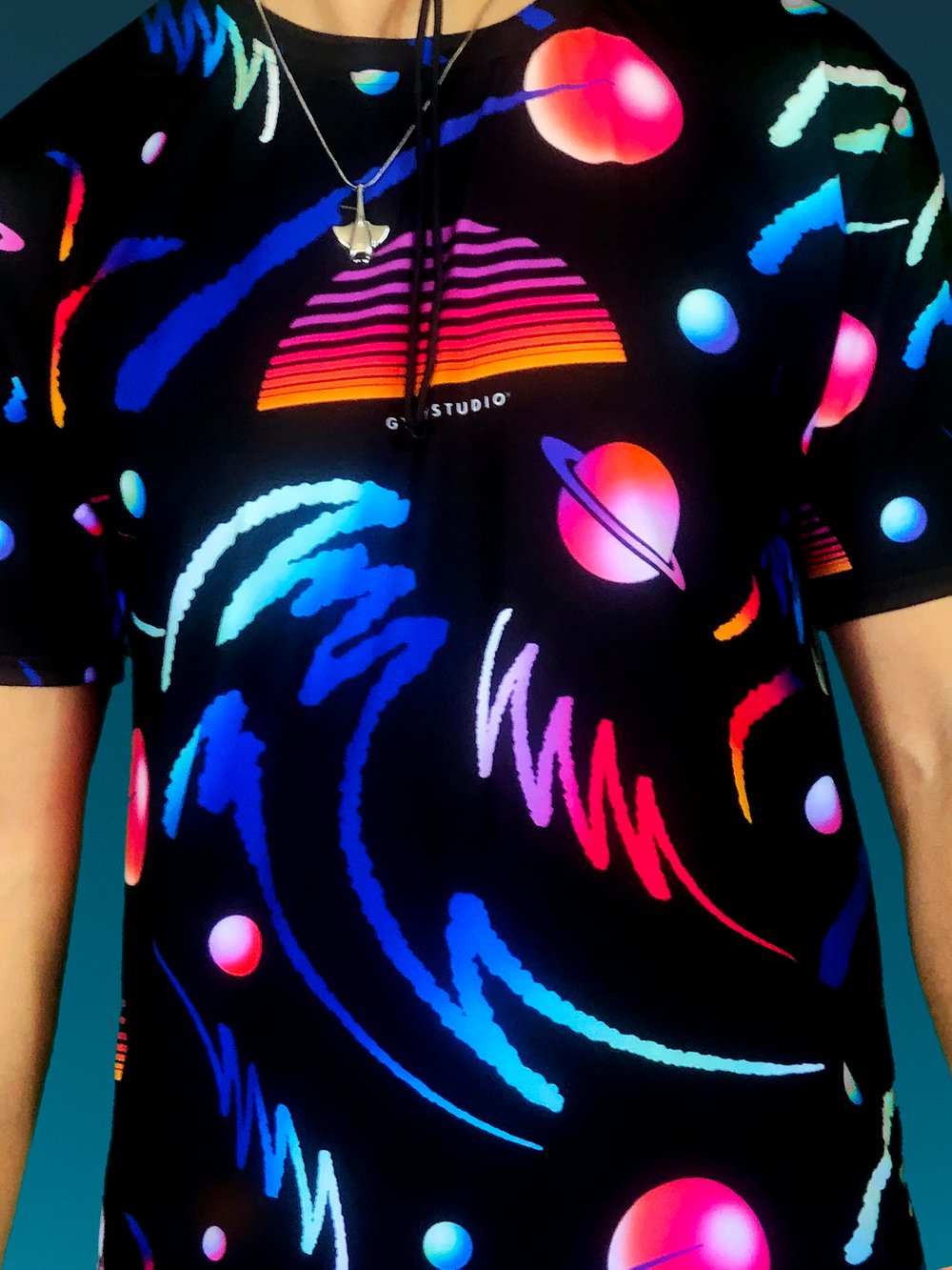 SYNTHWAVE SUNSHINE ALL OVER TSHIRT