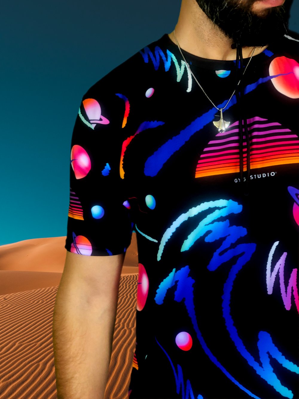 SYNTHWAVE SUNSHINE ALL OVER TSHIRT