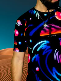 Image 4 of SYNTHWAVE SUNSHINE ALL OVER TSHIRT