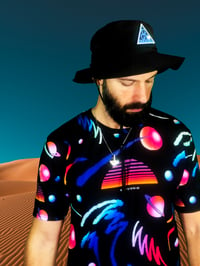 Image 3 of SYNTHWAVE SUNSHINE ALL OVER TSHIRT