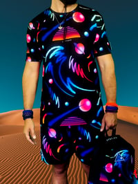 Image 2 of SYNTHWAVE SUNSHINE ALL OVER TSHIRT