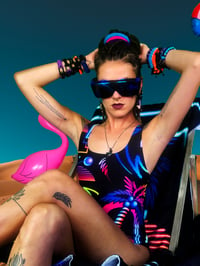 Image 4 of SYNTHWAVE SUNSHINE SWIMSUIT