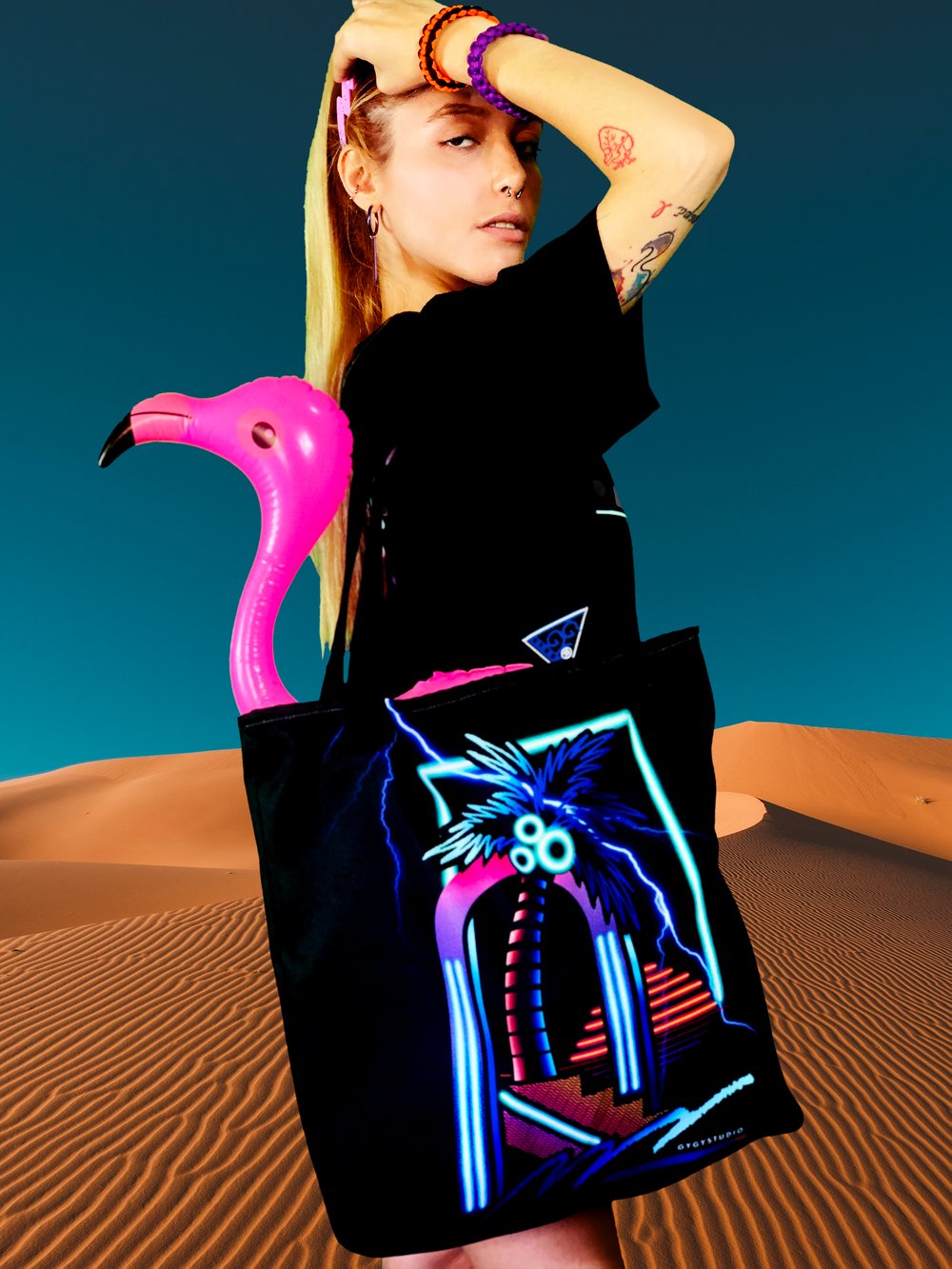 PALMTREE DREAMING BEACH BAG