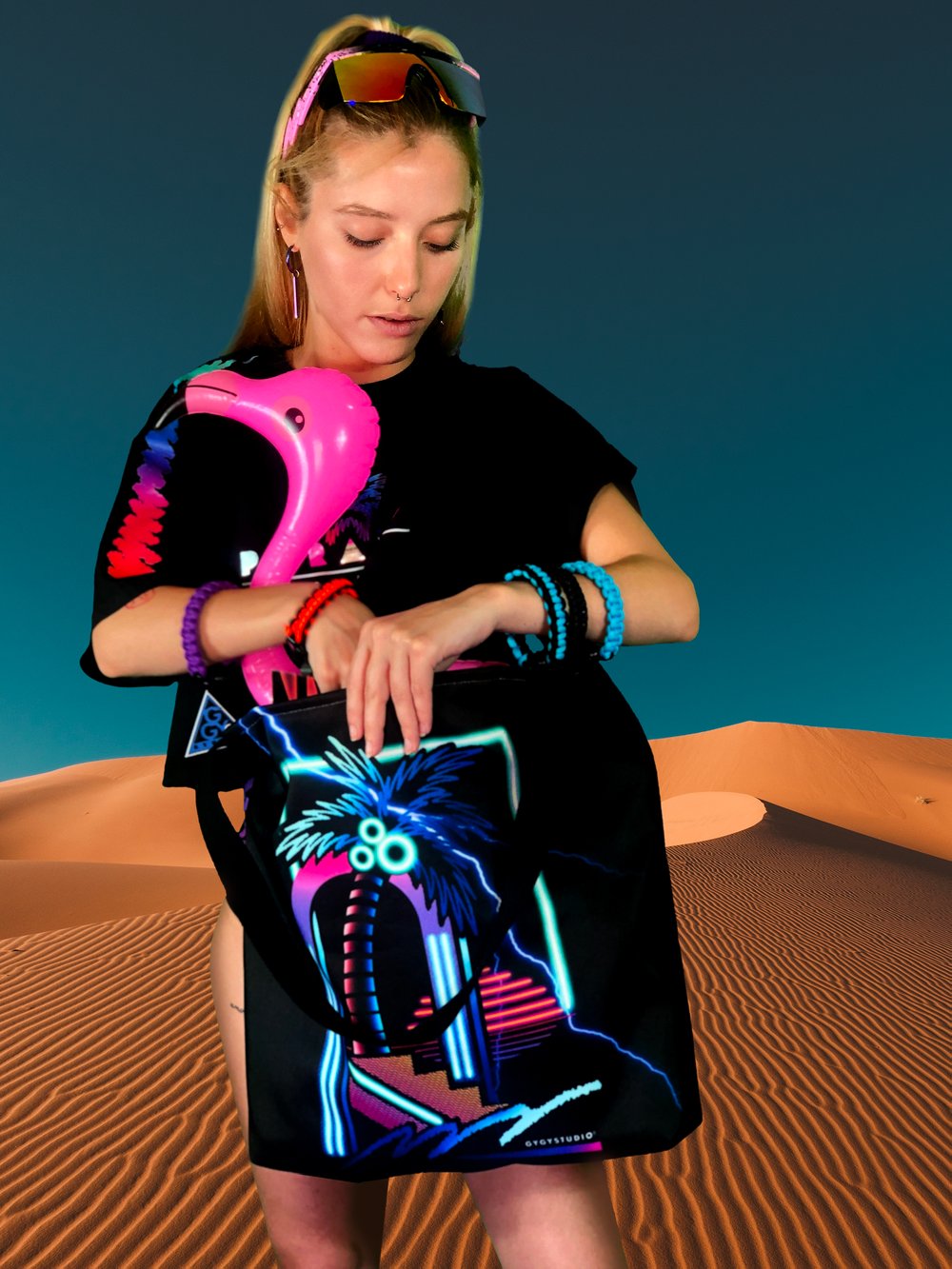PALMTREE DREAMING BEACH BAG