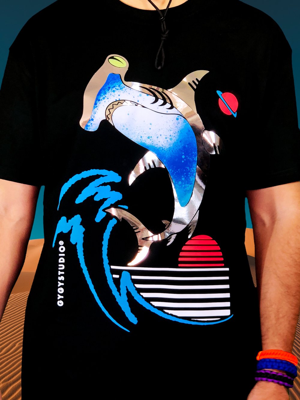 HAMMERHEAD METAL SHARK PREMIUM TSHIRT