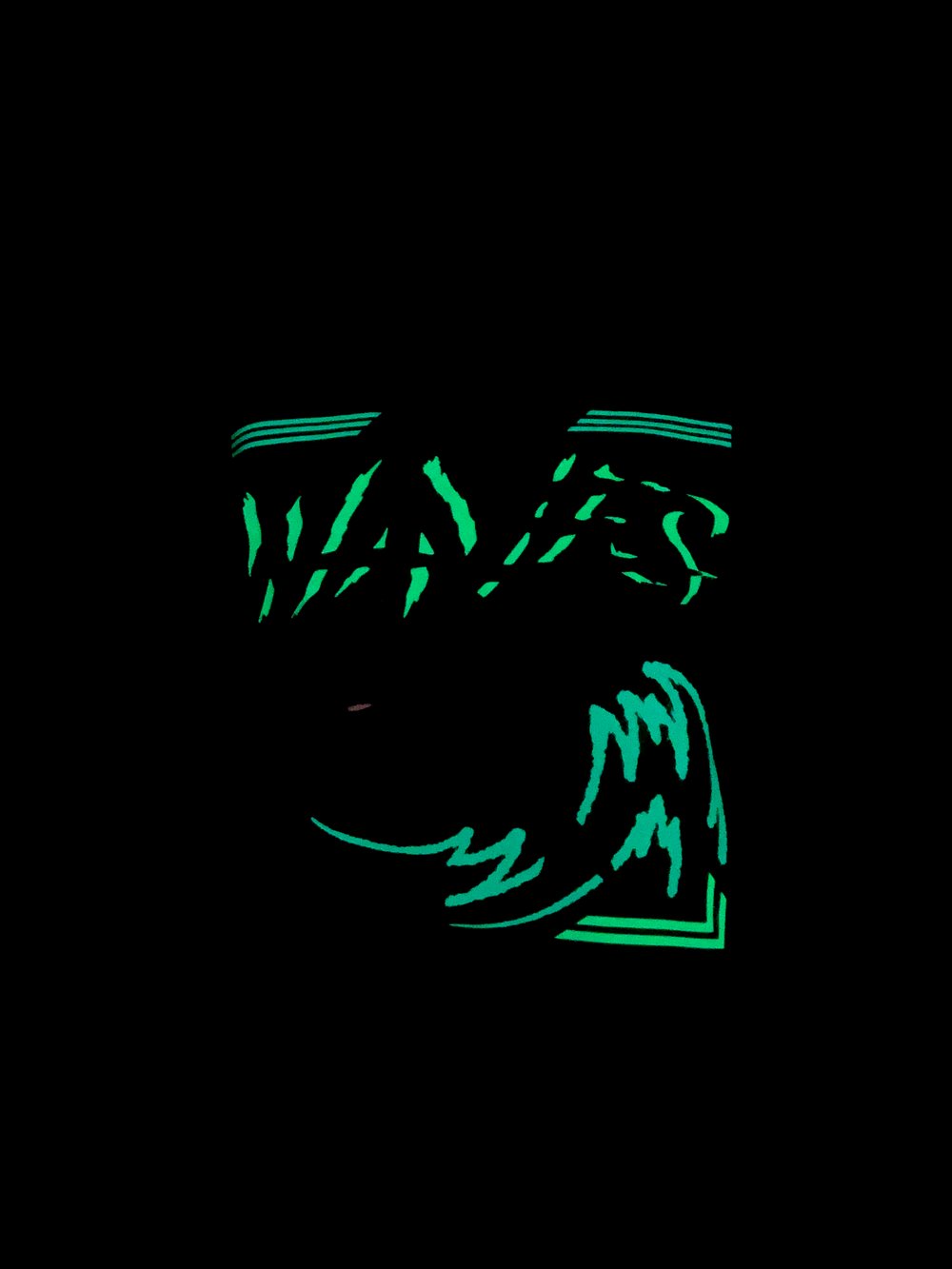 NEON WAVES CROP TOP