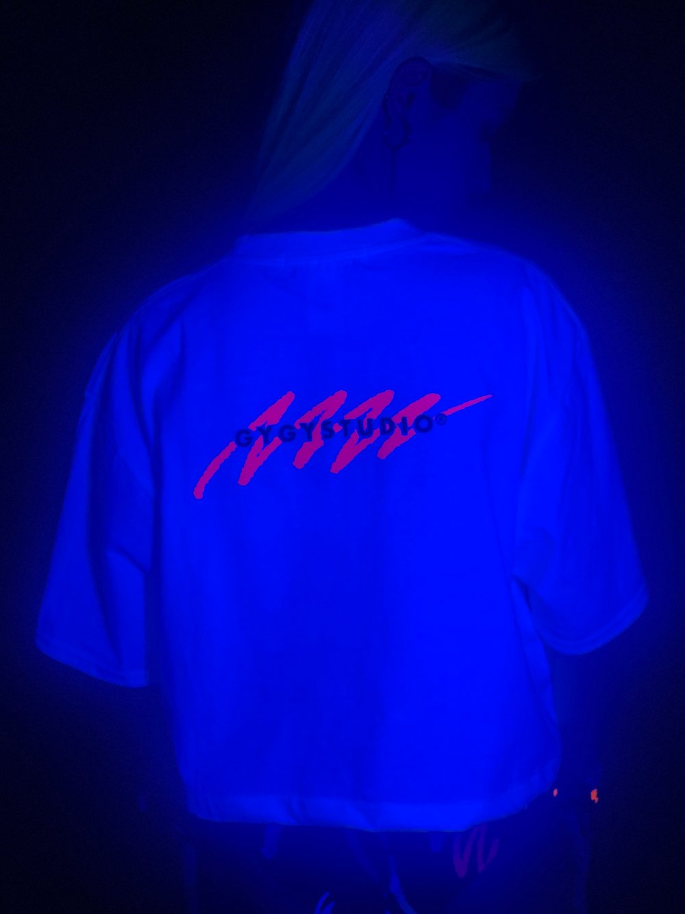NEON WAVES CROP TOP