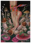 "Mushroom farm 8 " Print (DP591)