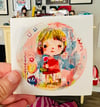 She found Beauty - 3" round paper sticker