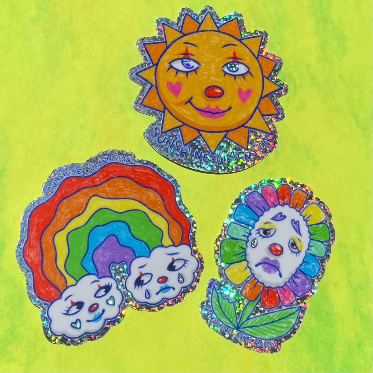 Glitter Stickers | Sunshine Dimension