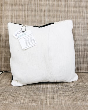 Image of Cow Print Punch Needle Throw Pillow