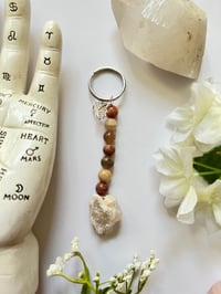 Lotus Sunstone Keychain