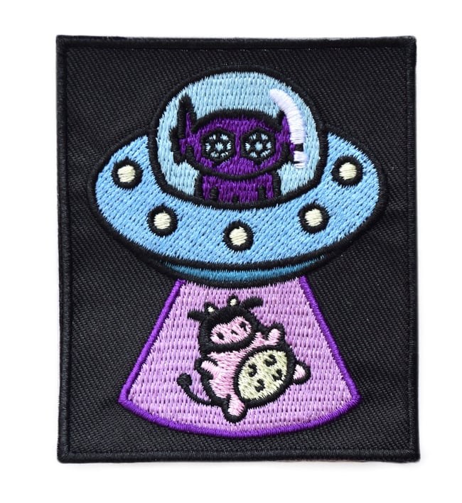 Sableye UFO Miltank Abduction Iron-On Patch