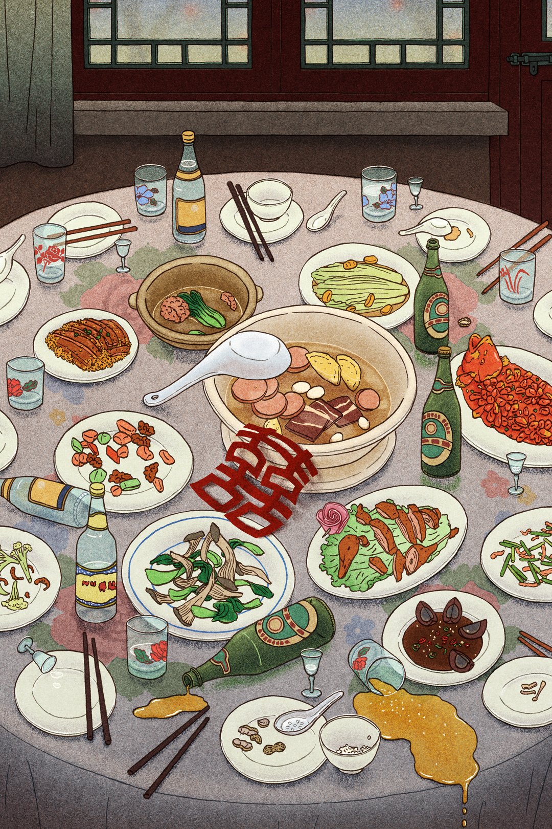 Image of Banquet Table print