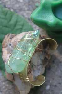 Image 2 of Green Apple Aura Quartz bangle