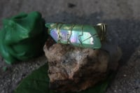 Image 3 of Green Apple Aura Quartz bangle