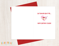 Image of Blanche Devereaux from the Golden Girls 4 by 6 Inch Illustrated Birthday Card 