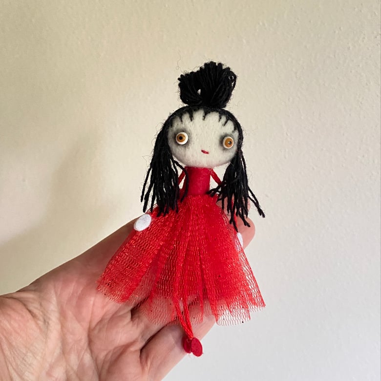 Image of Lydia Deetz Inspired Tiny Doll #3