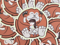 Image of Labyrinth Inspired Ludo and Sarah Vinyl Sticker!