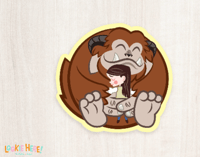 Image of Labyrinth Inspired Ludo and Sarah Vinyl Sticker!