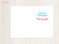 Image of Ludo from Labyrinth Illustrated Birthday Card 4 by 6 Inch- 1980s Movie Character Birthday Card