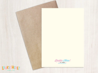 Image of Ludo from Labyrinth Illustrated Birthday Card 4 by 6 Inch- 1980s Movie Character Birthday Card