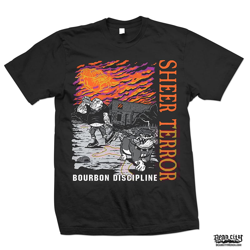 Dead City Merchandise — SHEER TERROR "Bourbon Discipline" TShirt