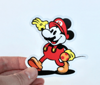 Image of Mickey-O Vinyl Sticker! Retro Video Game Art!