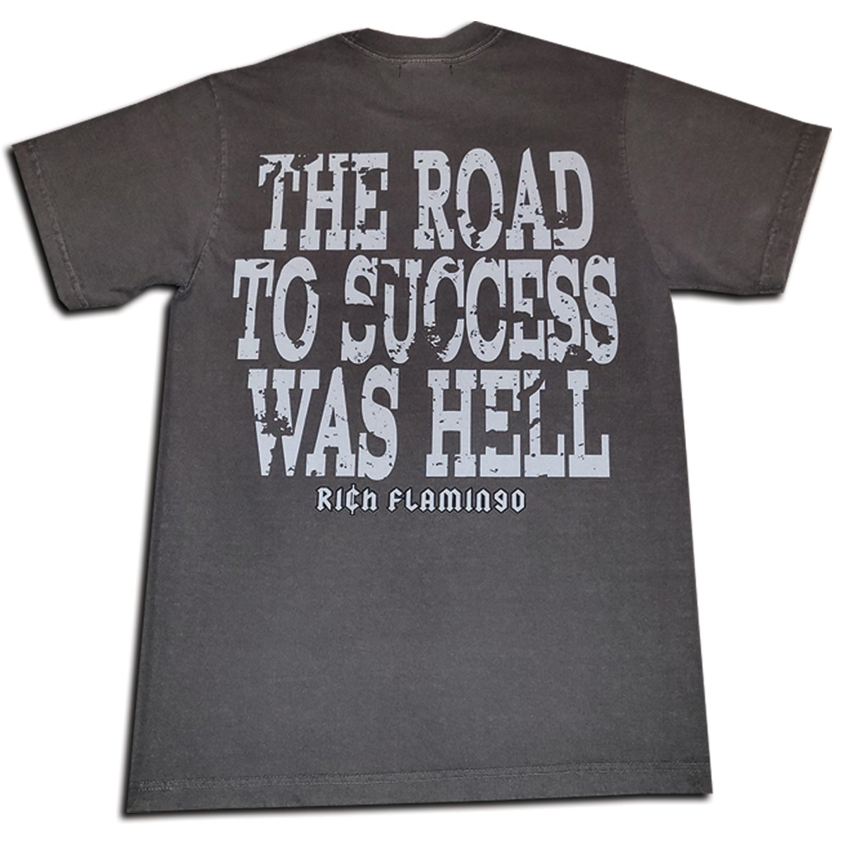 Rich Flamingo Punk Skull tee(Cement)