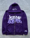 "Made Havoc"  Purple Zip Jacket