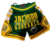 Miami Jackson Generals fully embroidered customized mesh Basketball shorts  