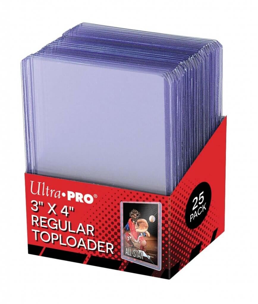 Image of Ultra Pro Top Loaders 3"x4" Regular Clear 35pt for Yugioh, Pokemon, MTG (25 Pack)