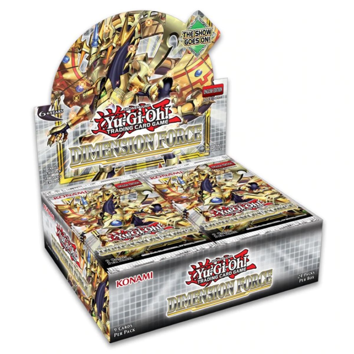 Image of Yugioh Dimension Force 1st Edition Booster Box (24 Packs)