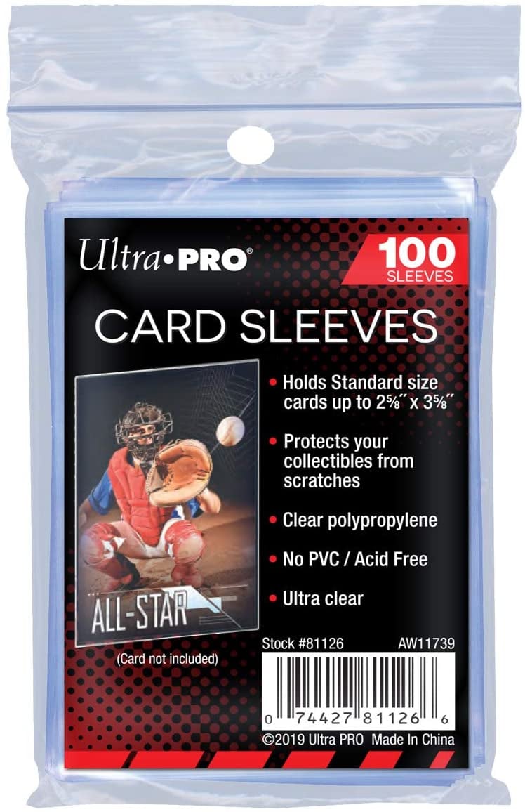 Image of Ultra Pro Clear Trading Card Sleeves Standard Size for Yugioh, Pokemon, MTG (100 Pack)