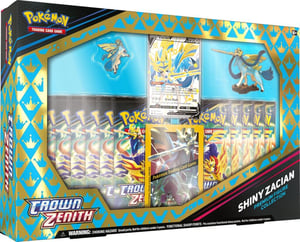Image of Pokémon TCG: Crown Zenith Shiny Zacian/Zamazenta Figure Collection Box
